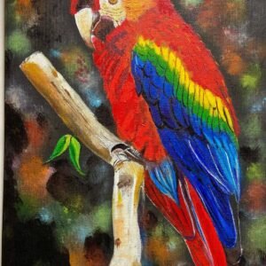 The scarlet macaw